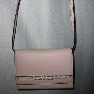 Light pink cross body Kate Spade purse